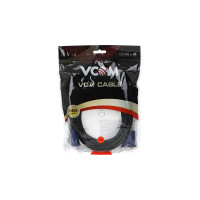 Кабель VCOM VVG6448-3M монитор-SVGA card /15M-15M/ 3.0м, 2 фильтра VVG6448-3MO