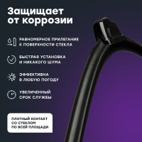 Бескаркасная щетка стеклоочистителя BiBiCare 350 мм 4901
