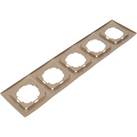Рамка NILSON пятиместная золото Touran metallic 24150095