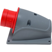 Стационарнаяв вилка IEK ССИ-514 16А-6ч/380-415В 3Р+РЕ IP44 MAGNUM PSN52-016-4