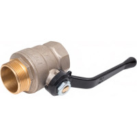 Шаровой кран LD Pride латунь, никель, Ду 40, Ру25, ВР/НР, полнопроходной, рычаг 007-8003 544482