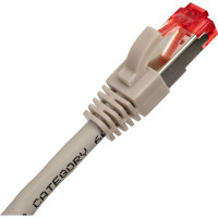 Шнур NIKOMAX, S/FTP 4 пары, категория 6a, 7х0,165 мм, PVC, серый, 0,15 м NMC-PC4SA55B-001-GY