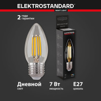 Светодиодная лампа Elektrostandard Свеча CD F 7W 4200K E27 C35 прозрачный BLE2736 a048673