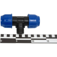 Тройник RTP с наружной трубной резьбой PN 16 D 25х3/4 11620