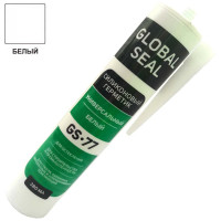 Силиконовый универсальный герметик GlobalSeal GS-77 белый, 280 мл 3770111