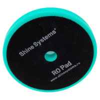 Полировальный круг RO Foam Pad Green твердый, зеленый, 155 мм Shine systems SS546