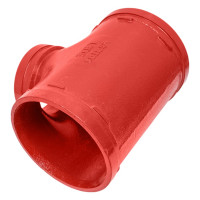 Переходной тройник под муфту GROOVEX 6"x4", 159x114 мм, ДУ 150x100 мм TPM159114