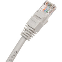 Неэкранированный патч-корд Cabeus U/UTP, категория 5е, 2xRJ45/8p8c, серый, LSZH, 3м PC-UTP-RJ45-Cat.5e-3m-LSZH