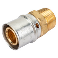 Переходник для металлопластиковых труб STOUT Sfp-0001-003426 с наружной резьбой 3/4"х26 прессовой RG008S95VQRLK9