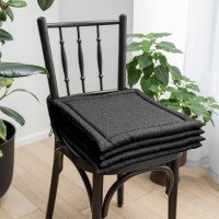 Подушка для стула Волшебная Ночь 40/40 Графит рогожка 777011