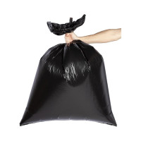 Мешки для мусора ПВД Эконом (240 л, 20 мкм, 10 шт, черные, 86x125 см) ООО Комус 1723514