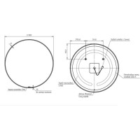 Зеркало Cersanit ECLIPSE smart 100x100 с подсветкой круглое  64194