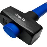 Кувалда vertextools 2000 г, фибергласовая обрезиненная рукоятка 10-12-2000