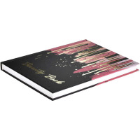 Записная книжка мастера красоты Феникс + ФАКТУРА А5 140x200 мм 128 листов твердый переплет 7БЦ полноцветная печать тиснение фольгой матовая ламинация блок - белый офсет 65 г/кв. м печать в две краски 58141