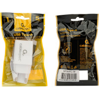 Адаптер питания Cablexpert 100/220v - 5v usb 1 порт, 1a, белый, MP3A-PC-39