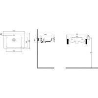Мебельный умывальник Quarter Bath space line 60 70SP21060