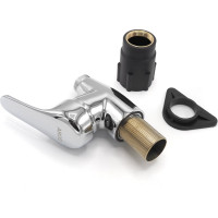 Смеситель для кухни ARCO DA VELLA 40 мм, ручка боковая, с гайкой, гибкий излив черный А47(1)34BL 13794