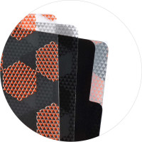 Папка-уголок для документов Феникс + РОМБЫ А6, 12x17.5 см, 3 отделения, пластик, УФ печать 47029