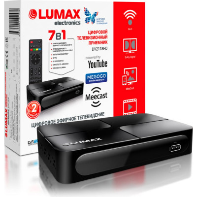 Телевизионный приемник приемник LUMAX DV2118HD