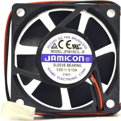 JAMICON вентилятор JF0615S1L 60х60х15 12В с разъемом 2 конт.MOLEX 5239-2(PHU-2) С00039913