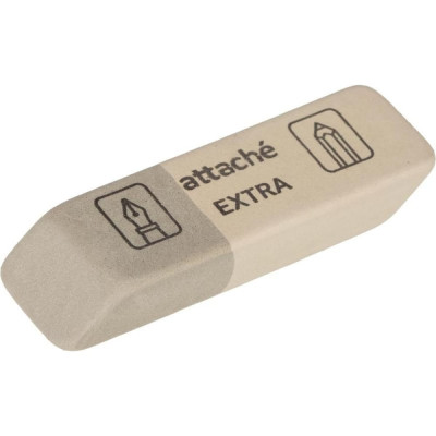 Attache Ластик скошенный extra, нат.каучук, 41x14x8мм, д/ручки и карандаша , 1578478