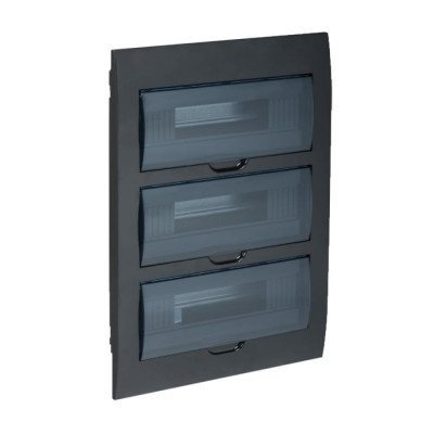 IEK KREPTA 3 Корпус пластиковый ЩРВ-П-36 IP41 черный MKP12-V-36-41-K02