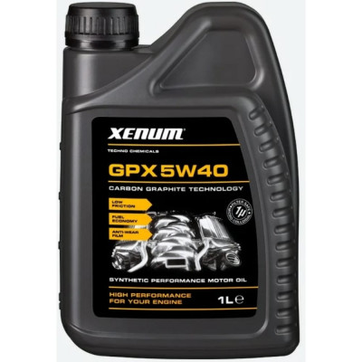 Синтетическое моторное масло XENUM GPX 5W40 1136001