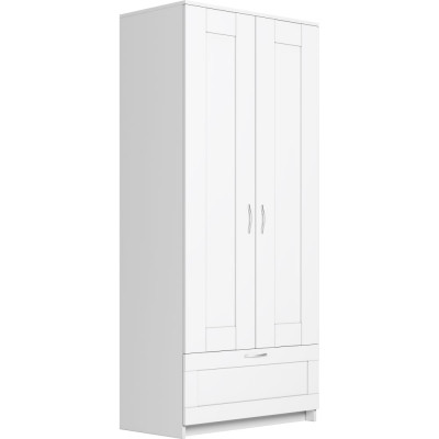 Шведский Стандарт Шкаф СИРИУС, 2 двери и 1 ящик, 78x50x190см, белый, 2.02.01.020.1