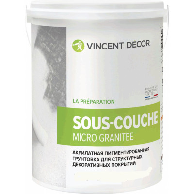 Грунтовка для декоративных штукатурок VINCENT DECOR DECOR SOUS COUCHE MICRO GRANITEE 103-076