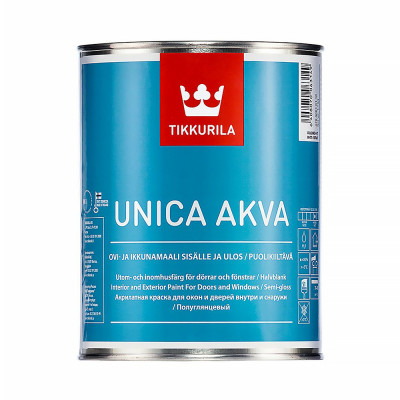 Краска для окон и дверей Tikkurila Unica Akva Maali 51172