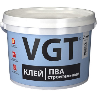 Строительный клей ПВА VGT 2,5 кг 11604909