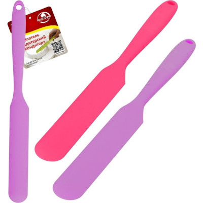 Кондитерский шпатель МУЛЬТИДОМ Кондитер общая длина 24.5 см, 2 цвета VL80-462