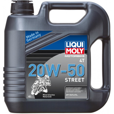 Минеральное моторное масло 4T для четырехтактных мотоциклов LIQUI MOLY Racing 4T 20W-50 SG/SJ/SL 1696