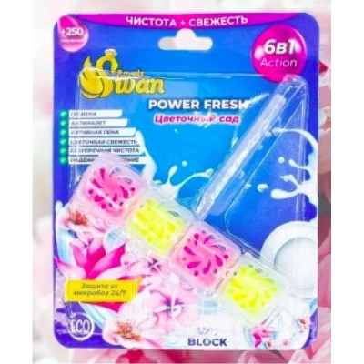 Royals Swan , БЛОК ДЛЯ УНИТАЗА 40 гр ЦВЕТОЧНЫЙ САД, RSWBD04