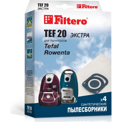 FILTERO мешки для пылесоса TEFAL TEF 20 (4) Экстра 05864