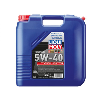 Синтетическое моторное масло LIQUI MOLY Synthoil High Tech 5W-40 SM/CF;A3/B4 1308