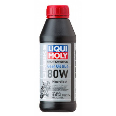 Минеральное трансмиссионное масло для мотоциклов LIQUI MOLY Motorbike Gear Oil 80W 1617