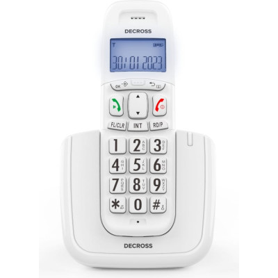 DECROSS Радиотелефон DECT DC1004 белый DC1004W