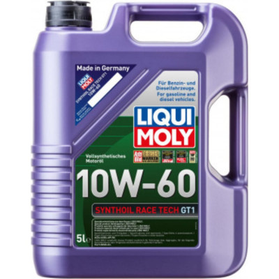 Синтетическое моторное масло LIQUI MOLY Synthoil Race Tech GT1 10W-60, SN, A3/B4 8909