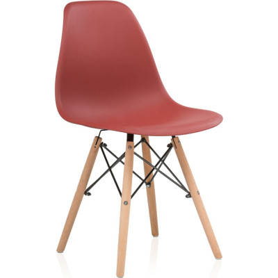Woodville Пластиковый стул Eames PC-015 bordeaux 11896