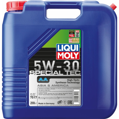 Синтетическое моторное масло LIQUI MOLY Special Tec AA 5W-30 SN;ILSAC GF-5 7517