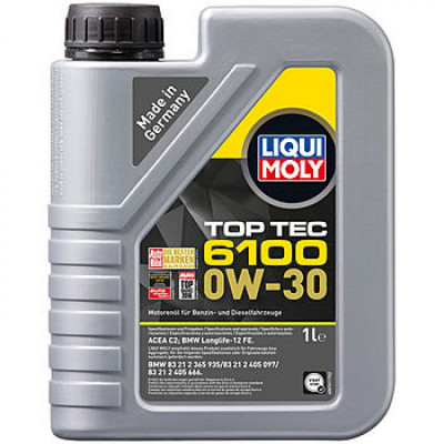 НС-синтетическое моторное масло LIQUI MOLY Top Tec 6100 0W-30 20777