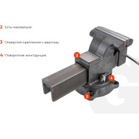Gigant Professional Поворотные слесарные тиски 200 мм GP-BV-200