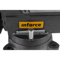 Inforce Поворотные слесарные тиски 200 мм 05-23-12