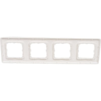 Рамка Legrand Cariva 4 поста горизонтальный/вертикальный монтаж белый 773654