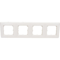 Рамка Legrand Cariva 4 поста горизонтальный/вертикальный монтаж белый 773654