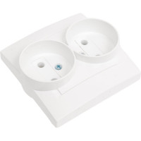 Двойная розетка Simon белая 1590457-030