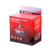 Щетка для УШМ Heavy Duty, 125 мм, М14, "чашка", крученая металлическая проволока MATRIX 74674