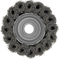 Щетка чашечная для УШМ (65 мм; М14; крученая проволока 0.35 мм) MATRIX 74613