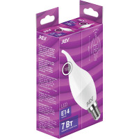 Светодиодная лампа REV, LED FC37 Е14 7W, 560Лм 4000K, холодный свет 32352 5